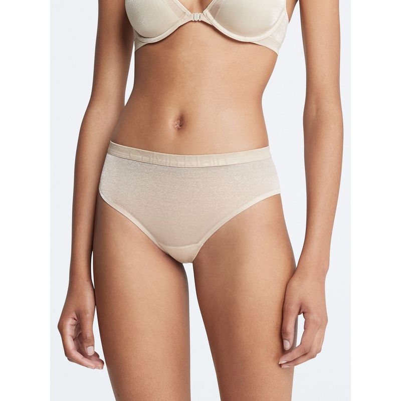 CALVIN KLEIN - Calzón Bikini Future Shift Beige Calvin Klein