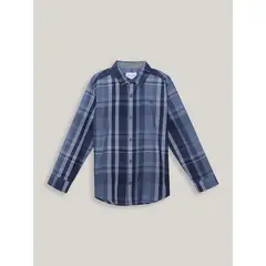 CALVIN KLEIN - Camisa Niño Indigo Mix Azul
