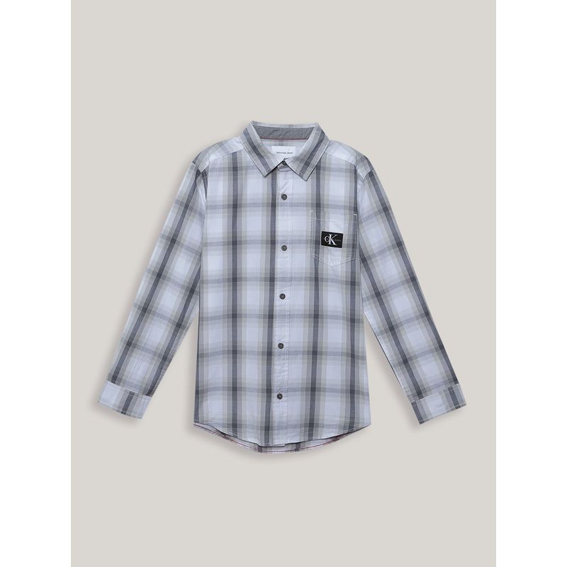 CALVIN KLEIN - Camisa Niño Shadow Blanco Calvin Klein