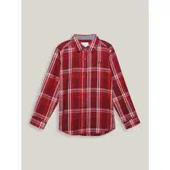 CALVIN KLEIN - Camisa Niño Red Tonal Rojo