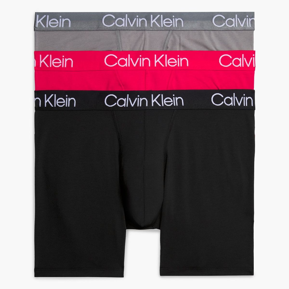 CALVIN KLEIN - Pack 3 Boxers Brief Modern Structure Negro Calvin Klein