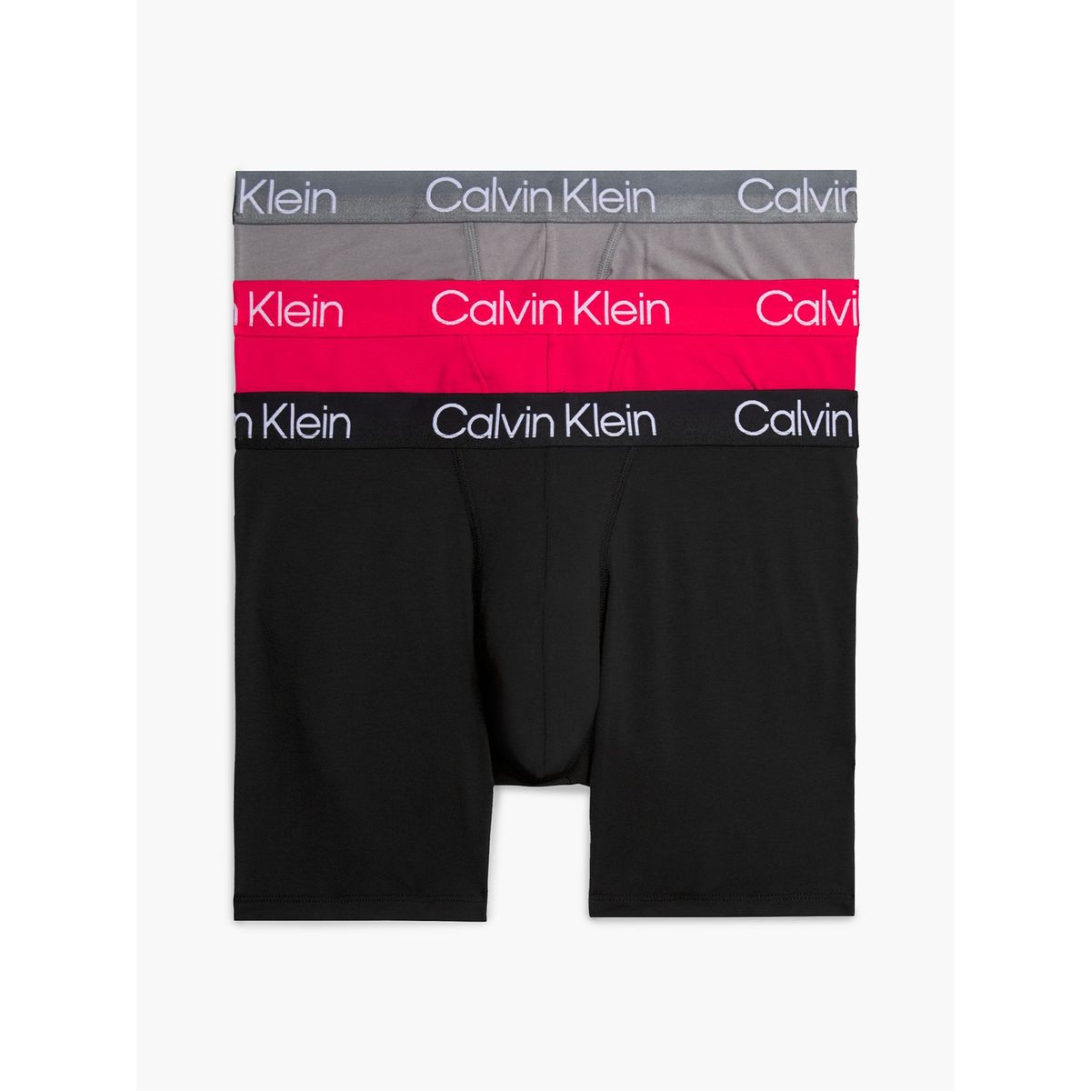 CALVIN KLEIN - Pack 3 Boxers Brief Modern Structure Negro Calvin Klein