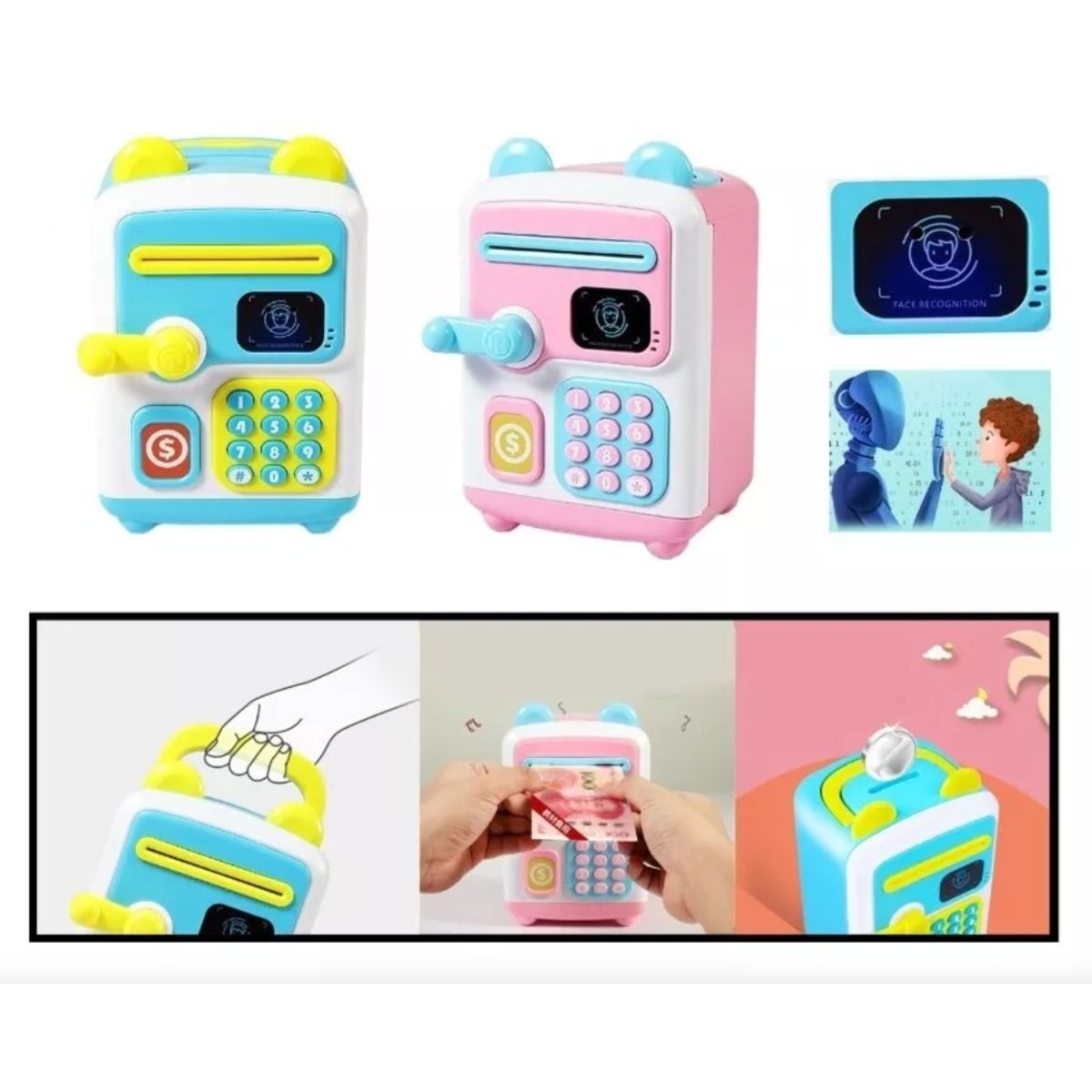 GENERICO - Caja Seguridad Alcancia Electronica Niños Digital Teclado