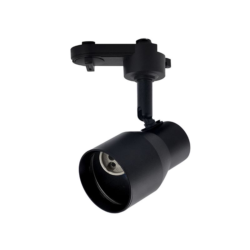 HB LEDS - Foco LED Riel Porta GU-10 Round Incluye Ampolleta Negro