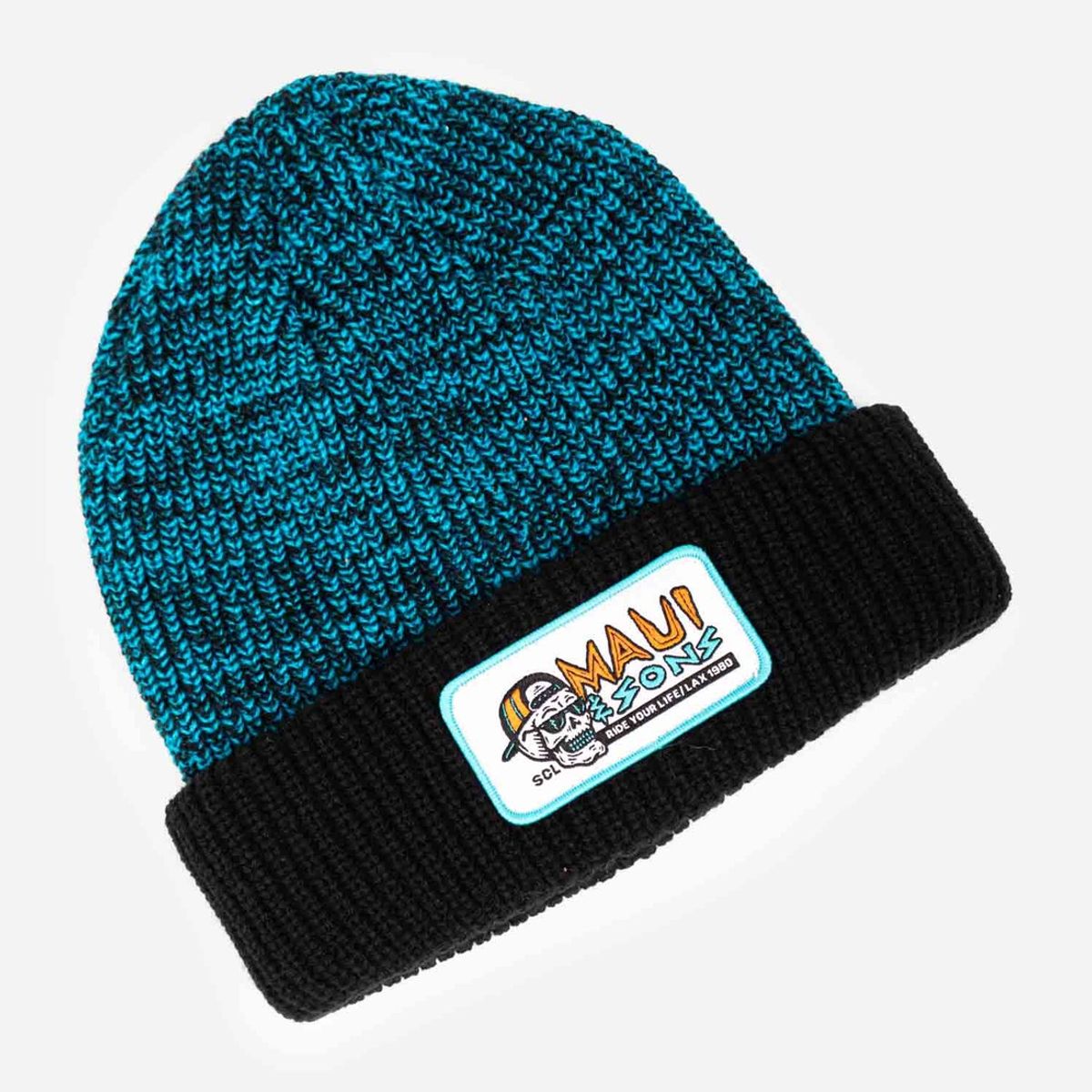 MAUI AND SONS - Gorro Skull Dude Beanie Azul Aceite Niño Maui And Sons