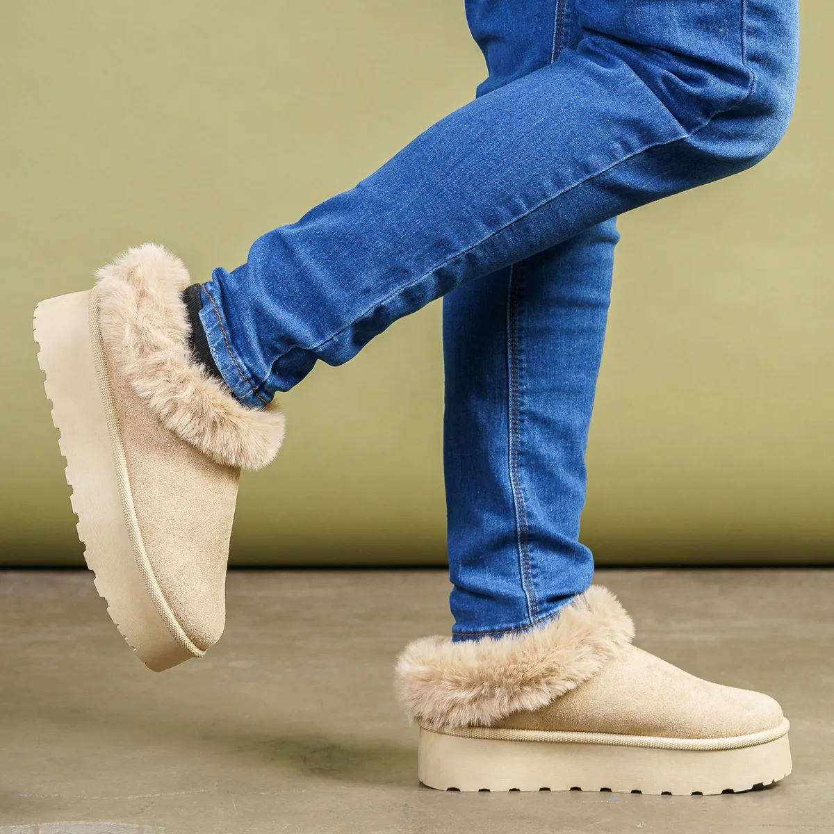 THUNDER BLUE - Zapato Mujer Beige Briana Thunder Blue