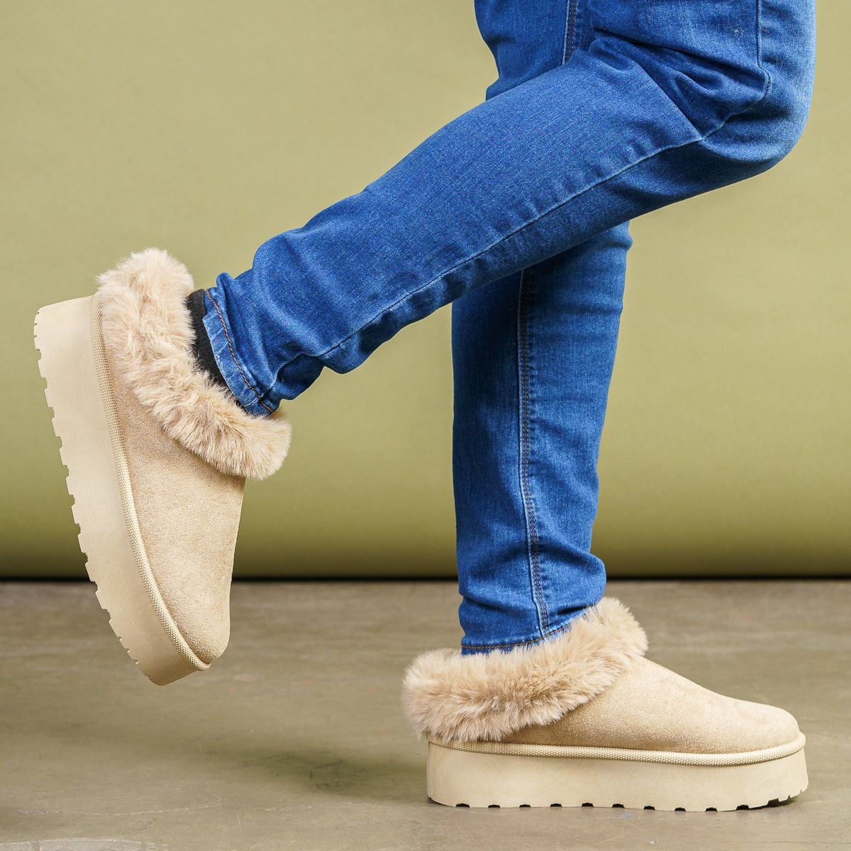 THUNDER BLUE - Zapato Mujer Beige Briana Thunder Blue