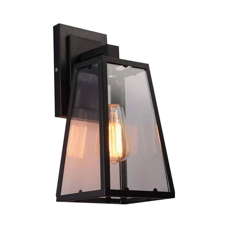 HB LEDS - Apliqué Farol Geométrico Black Porta E-27 Incluye Ampolleta
