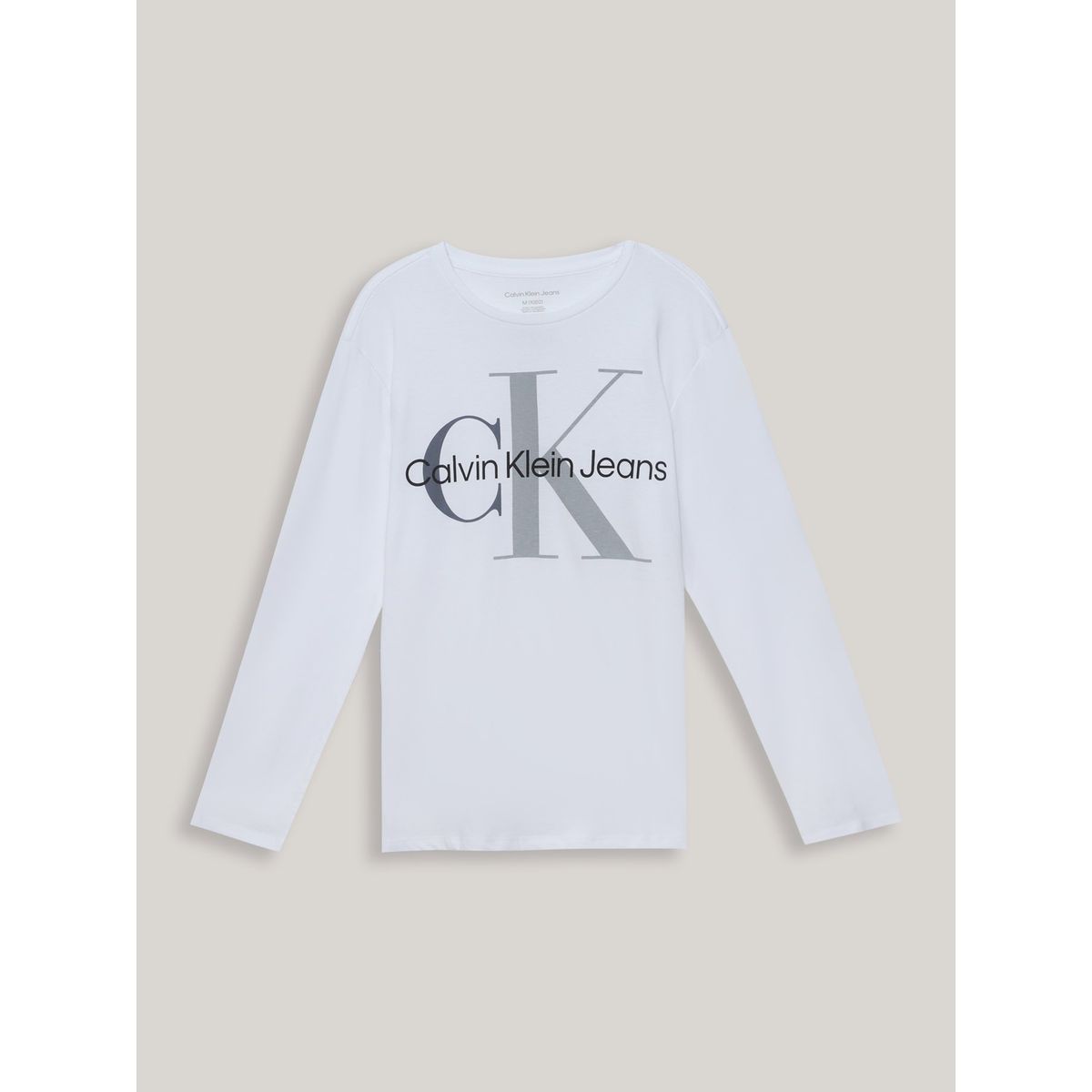 CALVIN KLEIN - Polera Niño Monologo Blanco Calvin Klein