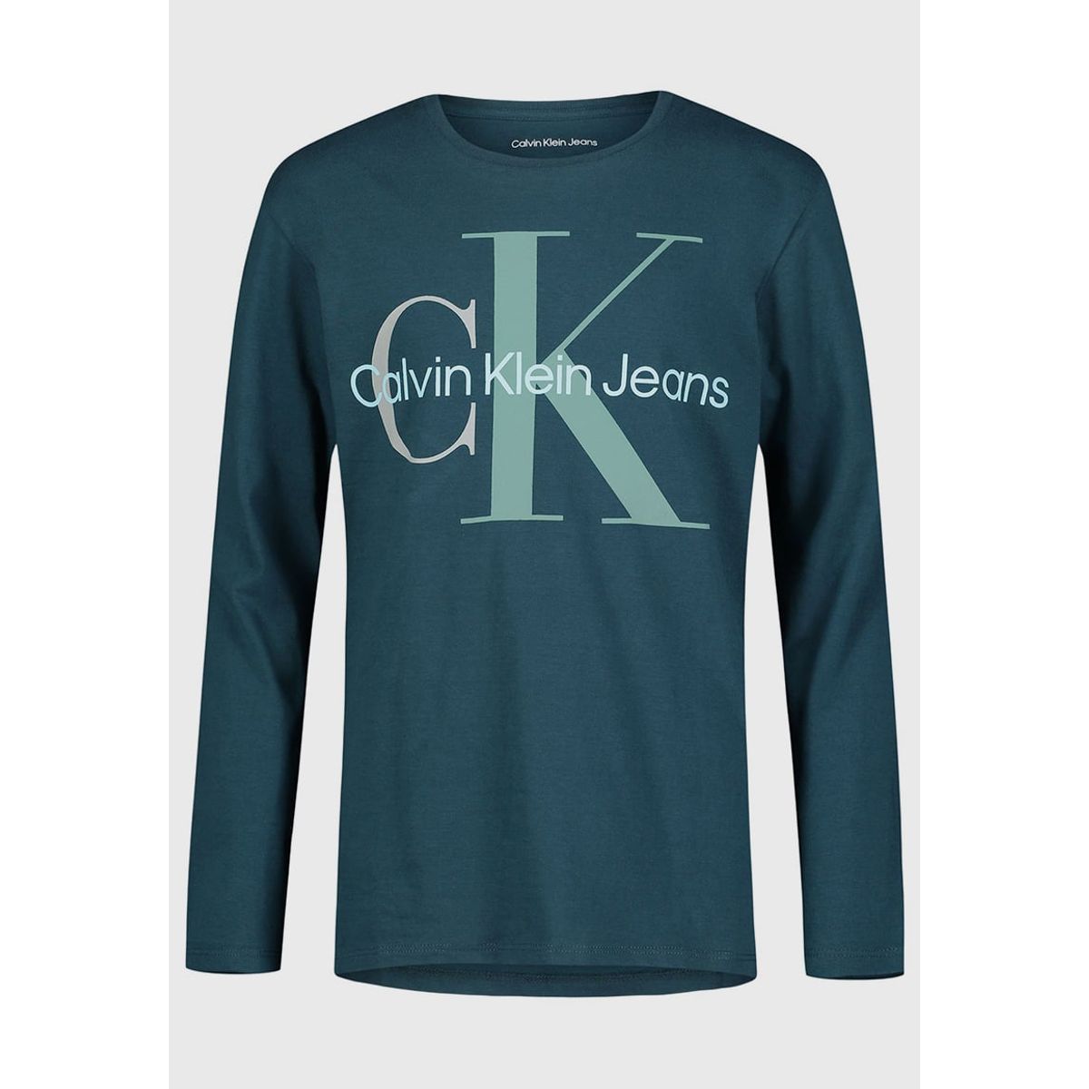 CALVIN KLEIN - Polera Niño Monologo Verde Calvin Klein