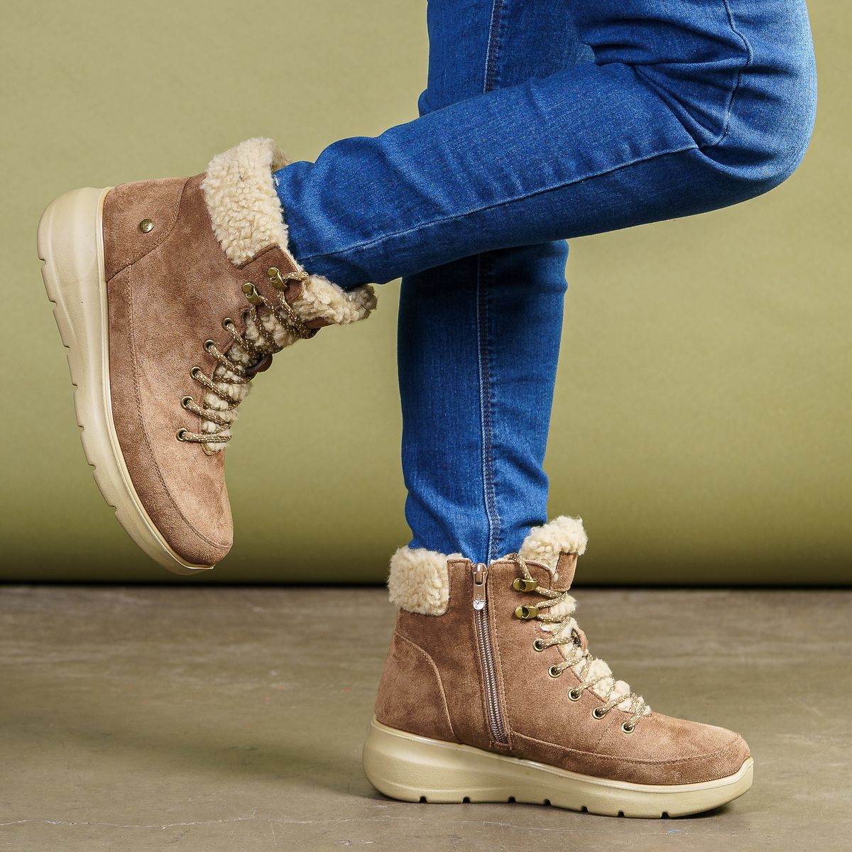 BOTELI - Botín Mujer Café Ame Boteli