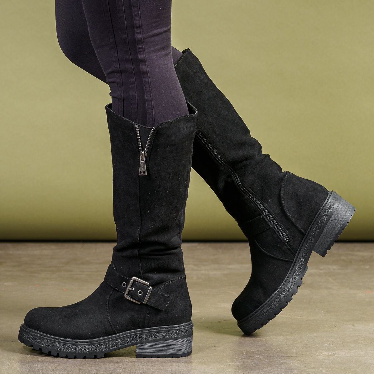 BOTELI - Bota Mujer Negro Fuyu Boteli