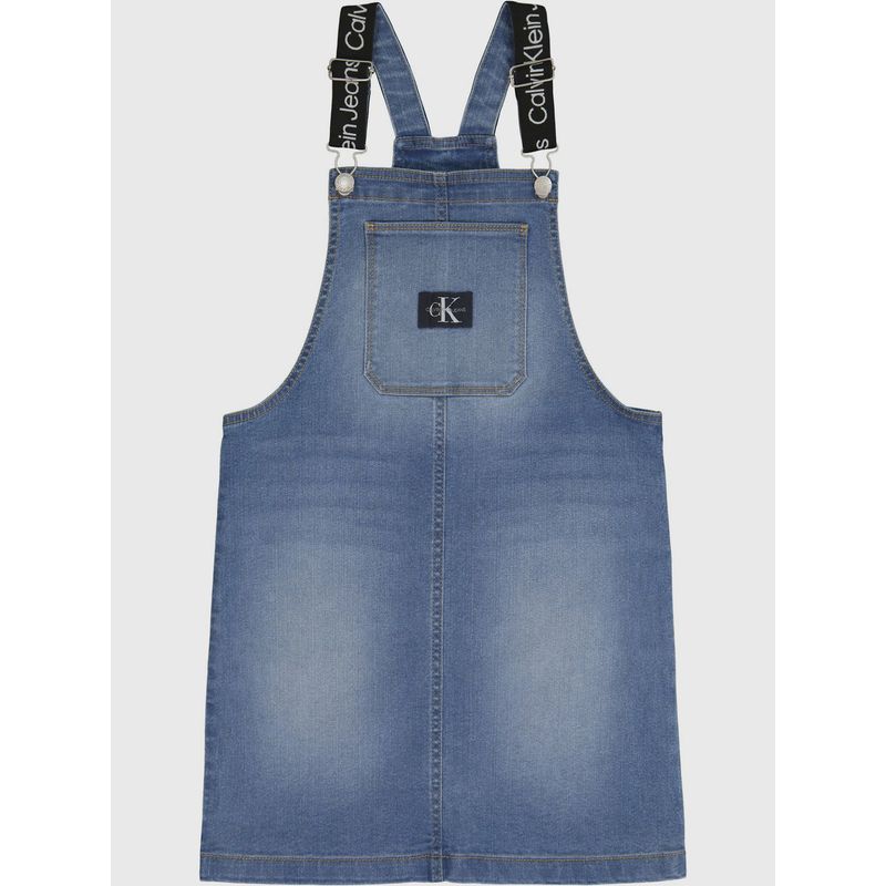 CALVIN KLEIN - Jardinera Niña Simple Strap Azul Calvin Klein