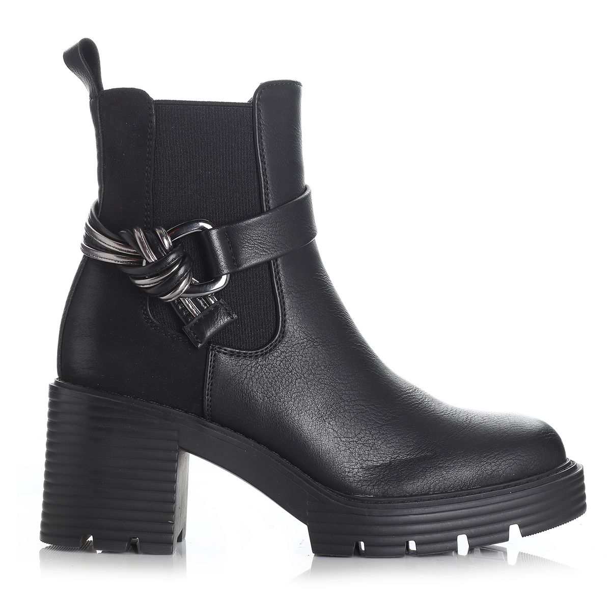 VIA UNO - Botin Mujer Negro Via Uno 12432416