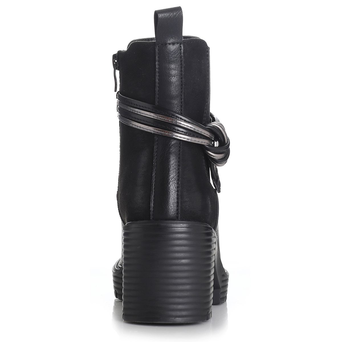 VIA UNO - Botin Mujer Negro Via Uno 12432416