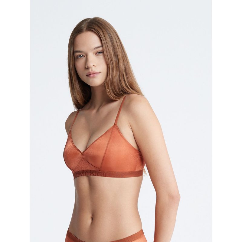 CALVIN KLEIN - Bralette Unlined Future Shift Naranja Calvin Klein