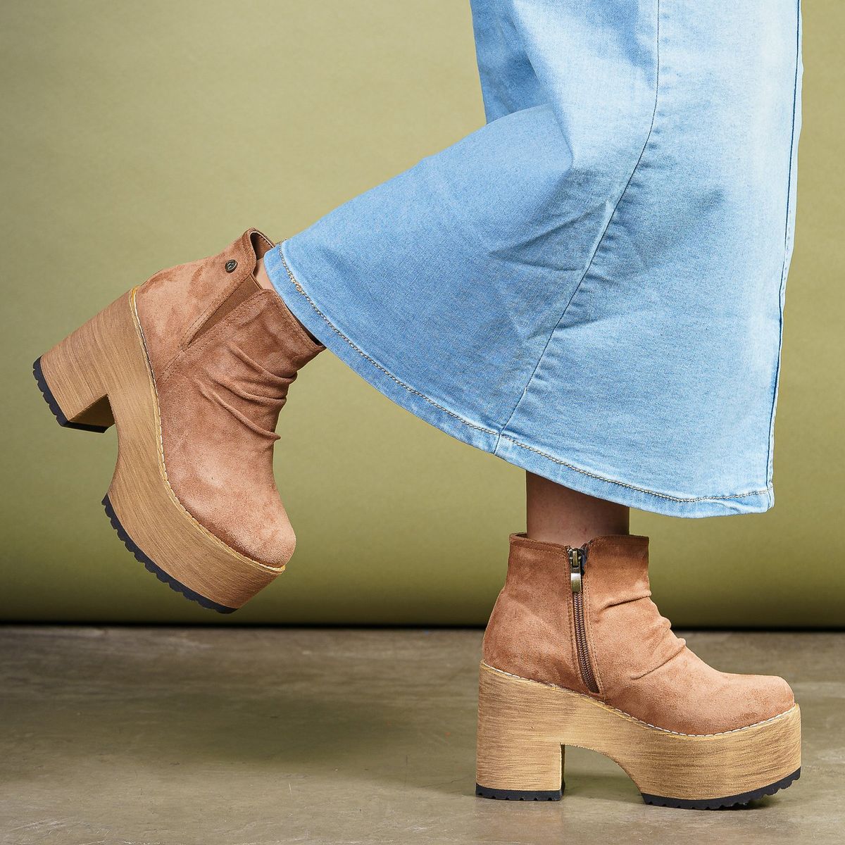 BOTELI - Bota Mujer Café Claro Isamu Boteli