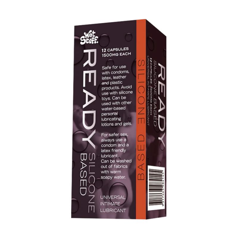 GENERICO - Pack 12 Capsulas Lubricante Intimo Base Silicona Premium