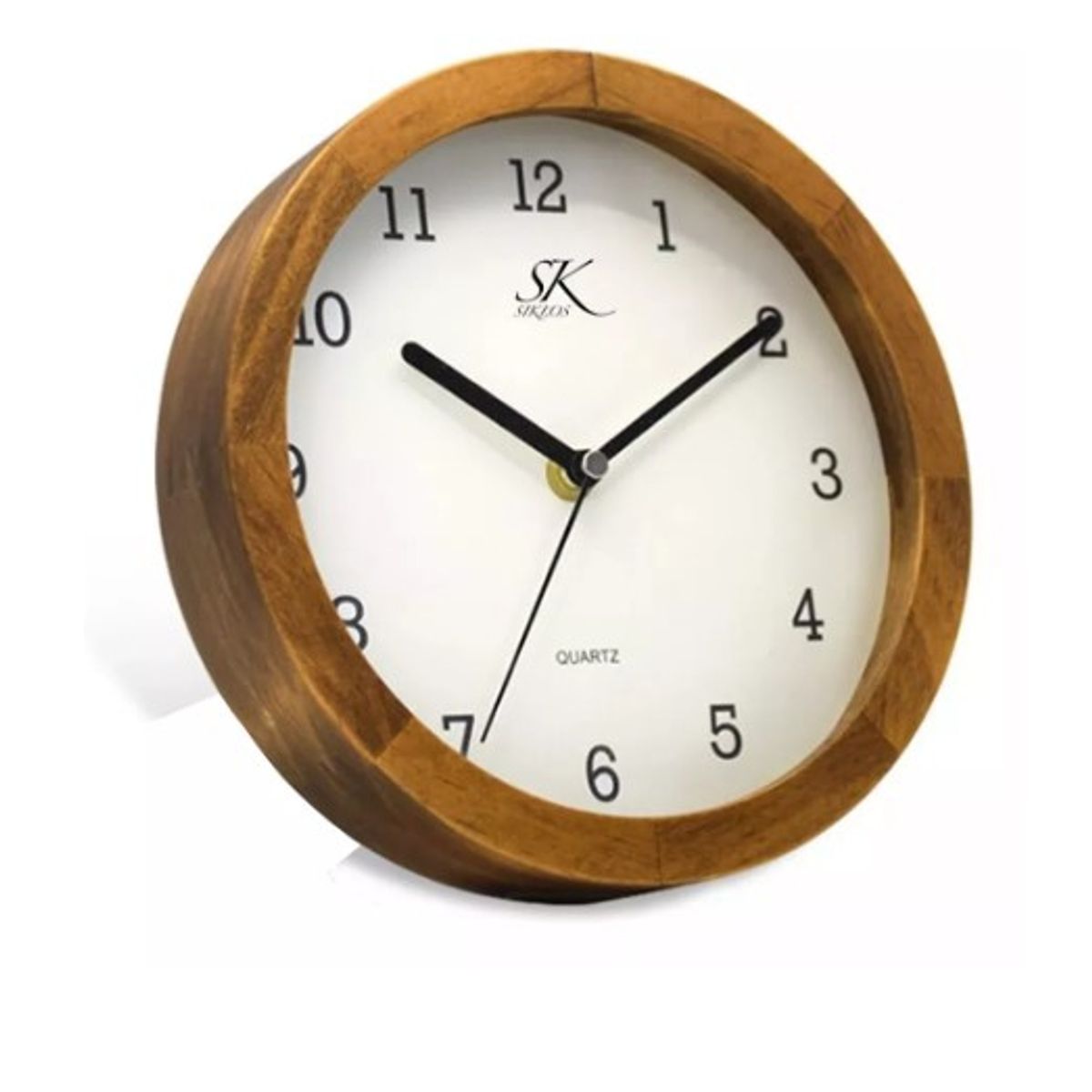 GENERICO - Reloj Pared Madera Siklos 20cm Silencioso Relojesymas Color Marrón