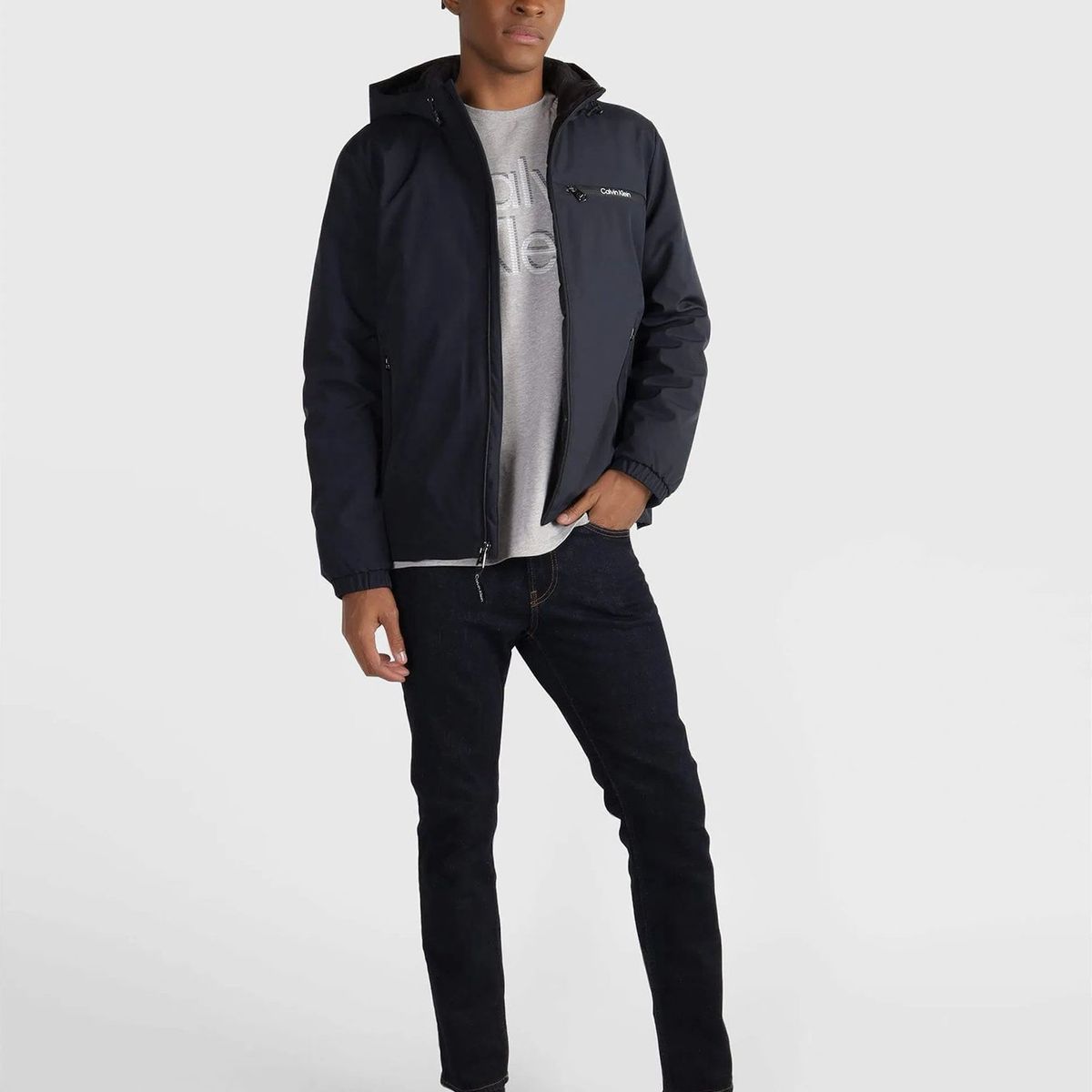 CALVIN KLEIN - Chaqueta Stretch Azul Calvin Klein