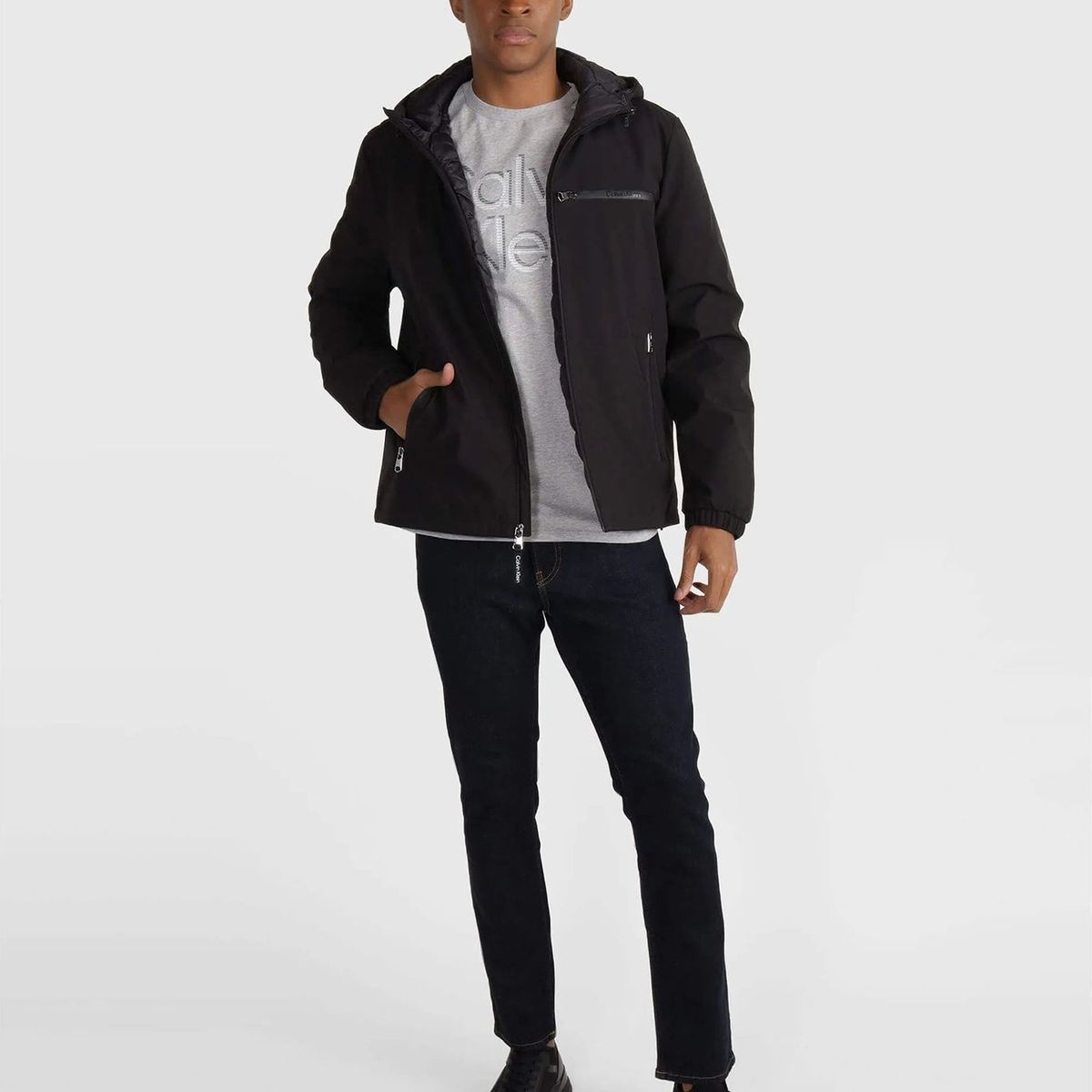 CALVIN KLEIN - Chaqueta Stretch Negro Calvin Klein