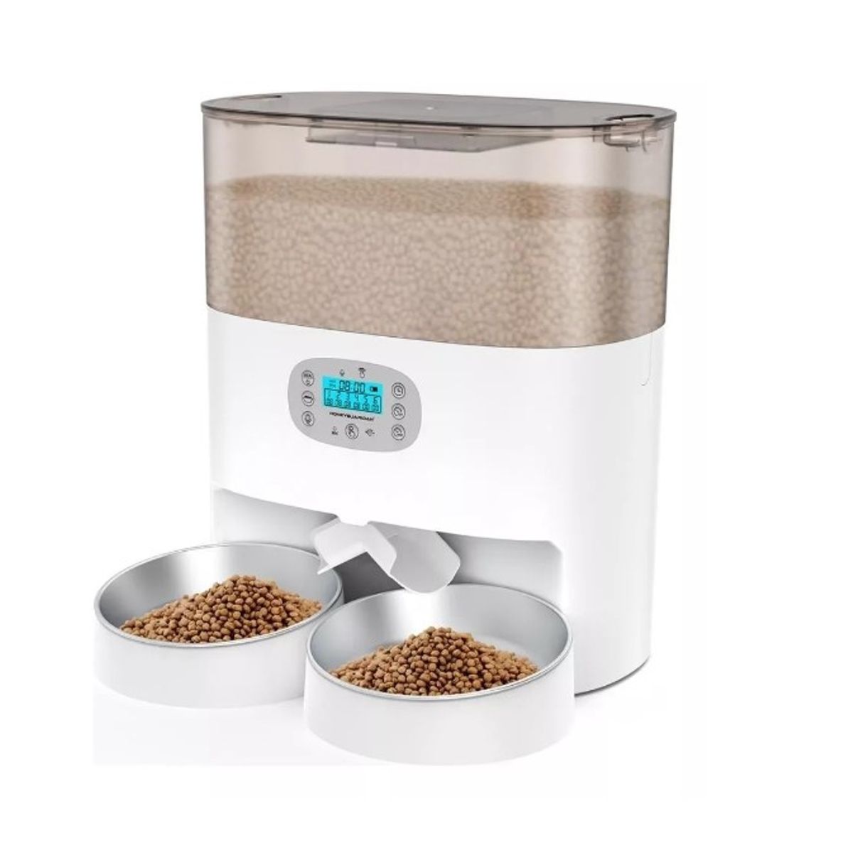 GENERICO - Dispensador Automático Comida Gato Doble Plato 5.6 L