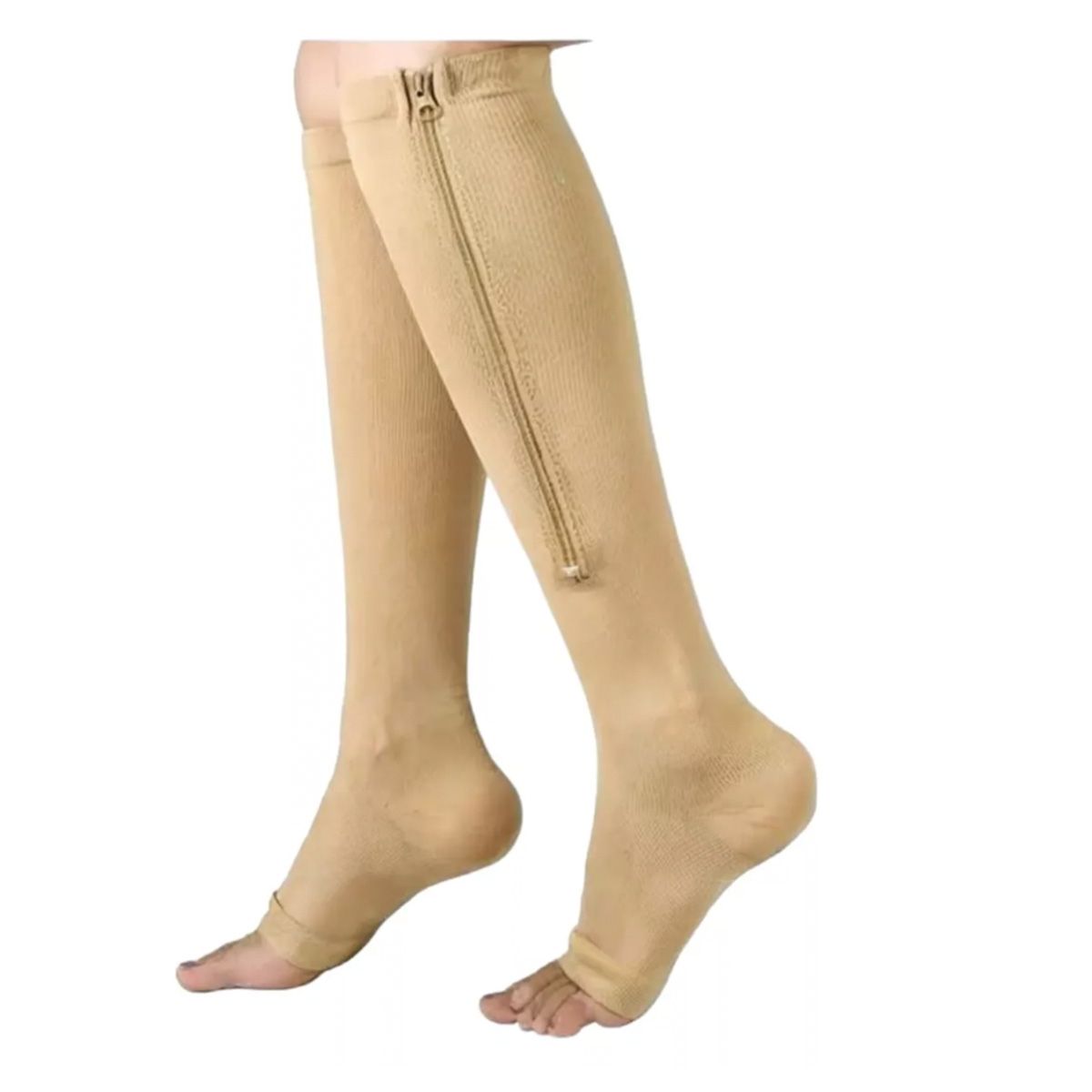 GENERICO - Media Compresión Prevención Varices Con Cierre XXL