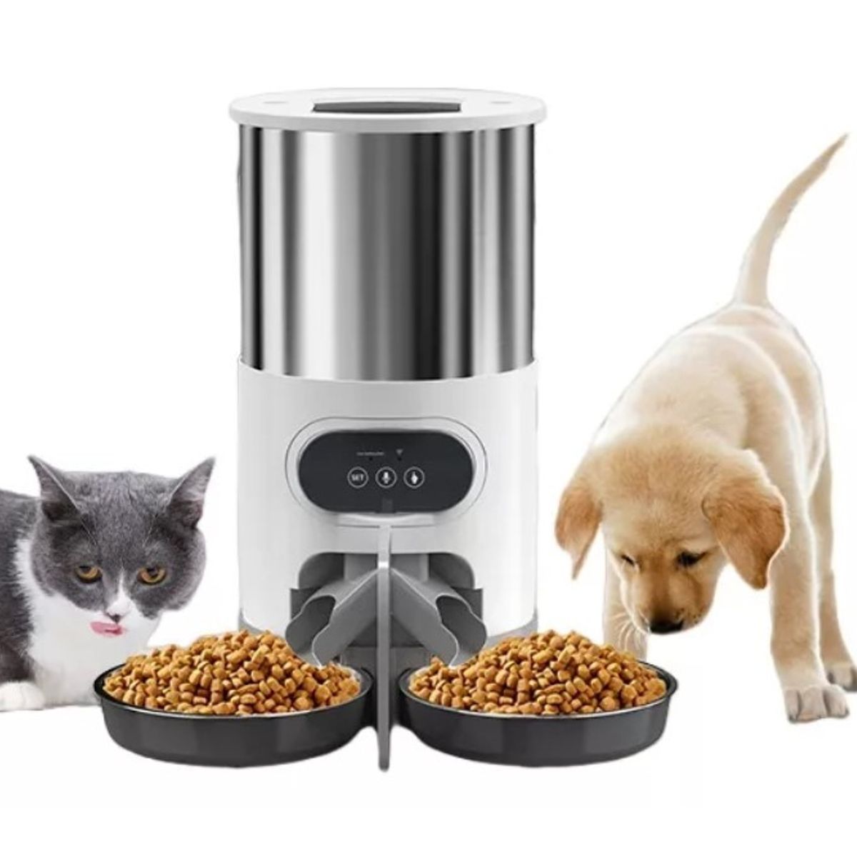 GENERICO - Dispensador De Comida Automático De 45l Para Perros Con App