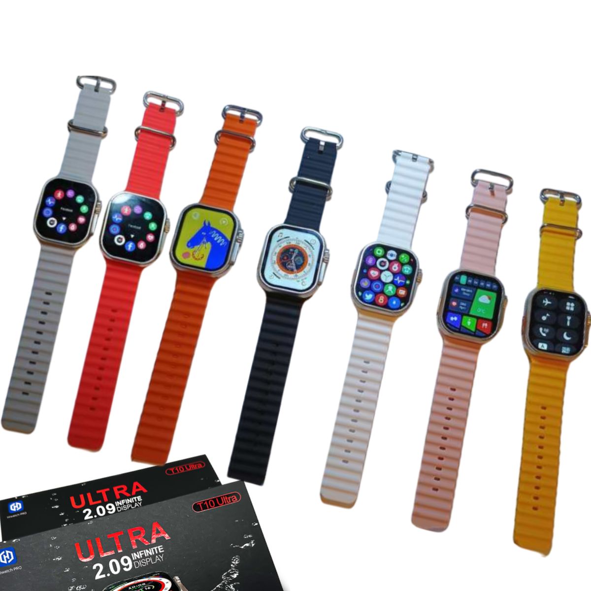 UNIVERSAL - RELOJ T10 ULTRA INTELIGENTE SMARTWATCH ROJO  REALIZA LLAMADAS