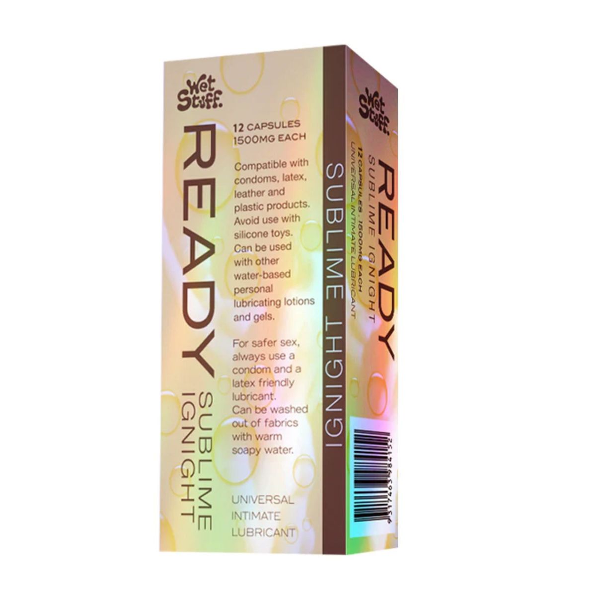 GENERICO - Pack 12 Capsulas Lubricante Intimo Base Silicona Sublime