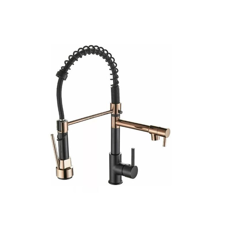 GENERICO - Grifo Llave Lavaplatos Monomando Cocina Extensible Triple
