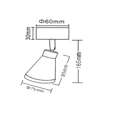 Imagen 2 del producto Foco Aplique Decorativo Porta Ampolleta Gu10