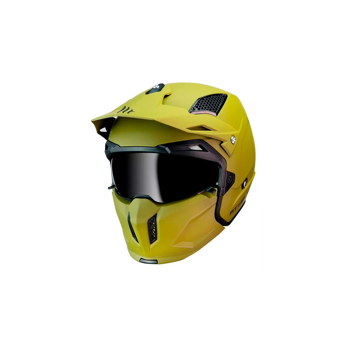 GENERICO - Casco De Moto Mt Helmets Streetfighter Sv Solid A6 Verde Mat