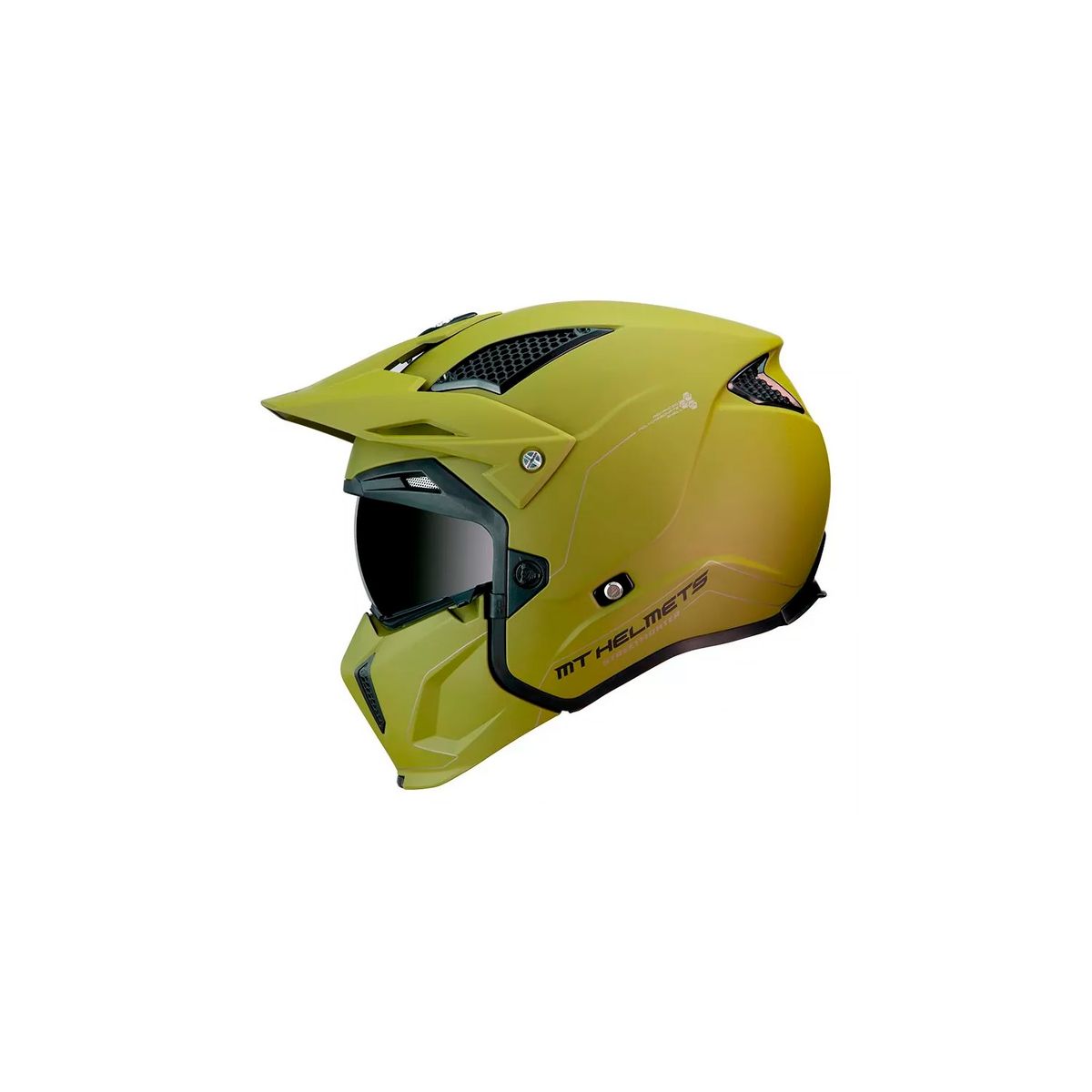 GENERICO - Casco De Moto Mt Helmets Streetfighter Sv Solid A6 Verde L