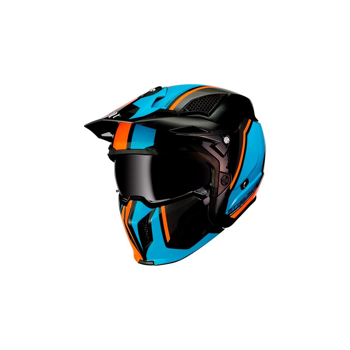 GENERICO - Casco De Moto Mt Helmets Streetfighter Sv Twin A4 Naranjo