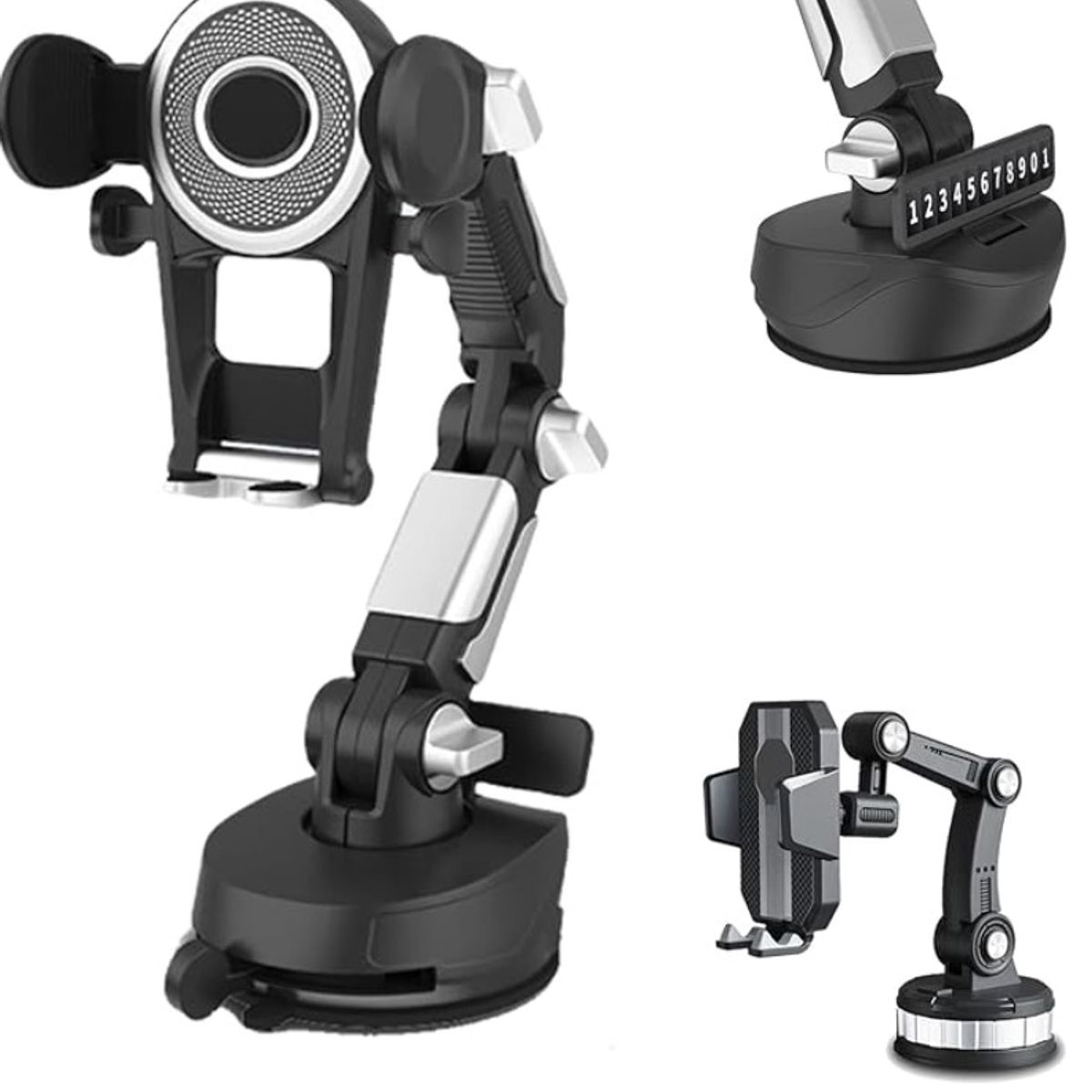 GENERICO - Soporte Para Teléfono con Brazo Robot Auto 360 Grados