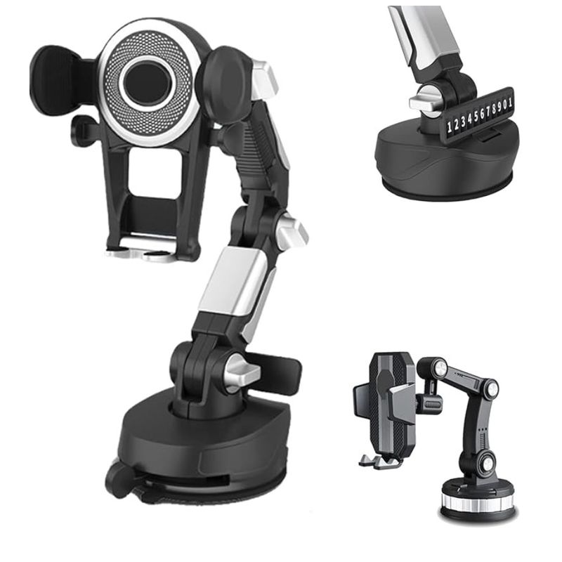 GENERICO - Soporte Para Teléfono con Brazo Robot Auto 360 Grados