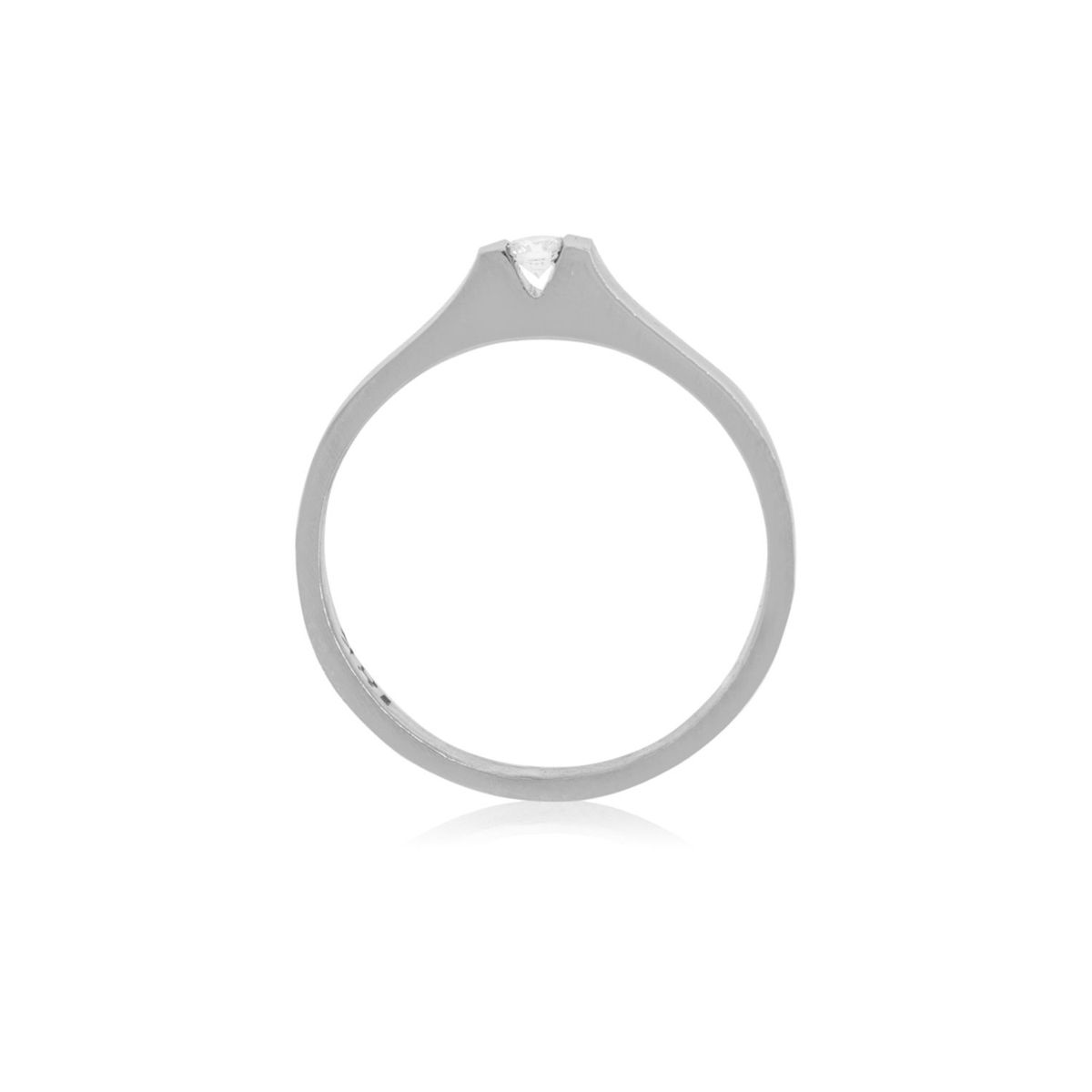 JB JOYAS BARON - Anillo Compromiso Oro Blanco 18kt  Nantes 1x3ptos Diamante