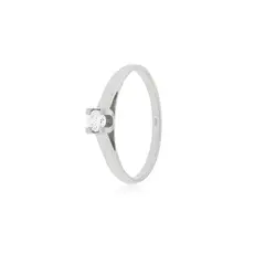 JB JOYAS BARON - Anillo Compromiso Platino 950 Nápoles 1x12ptos Diamante