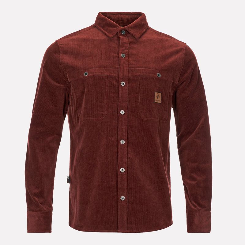 HAKA HONU - Camisa Hombre Mermelada De Perla Burdeo Haka Honu