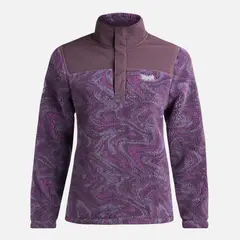 LIPPI - Chaqueta Mujer Glaciar Sherpa Pro 14 Zip Jacket Print Morado