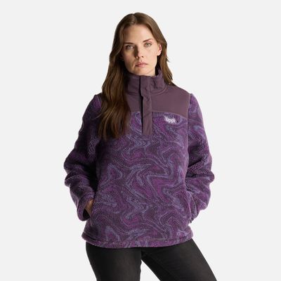 Imagen 2 del producto Chaqueta Mujer Glaciar Sherpa Pro 14 Zip Jacket Print Morado