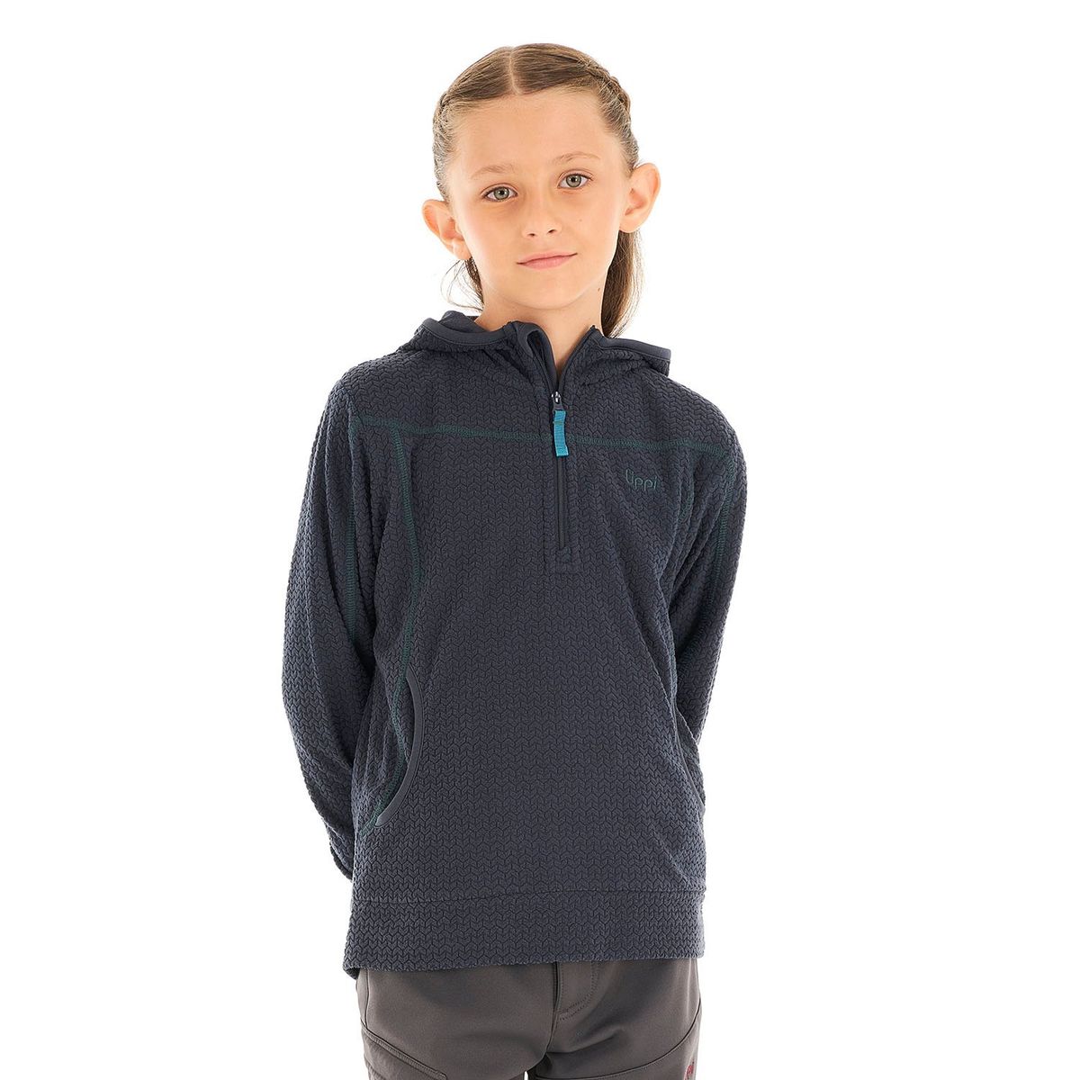 LIPPI - Poleron Niña Saltamontes Nano-F 14 Zip Hoody Azul Marino Lippi