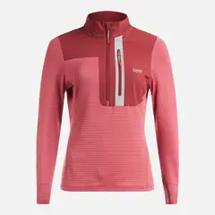 LIPPI - Poleron Mujer Karova Nano F 1/4 Zip Rosa Oscuro