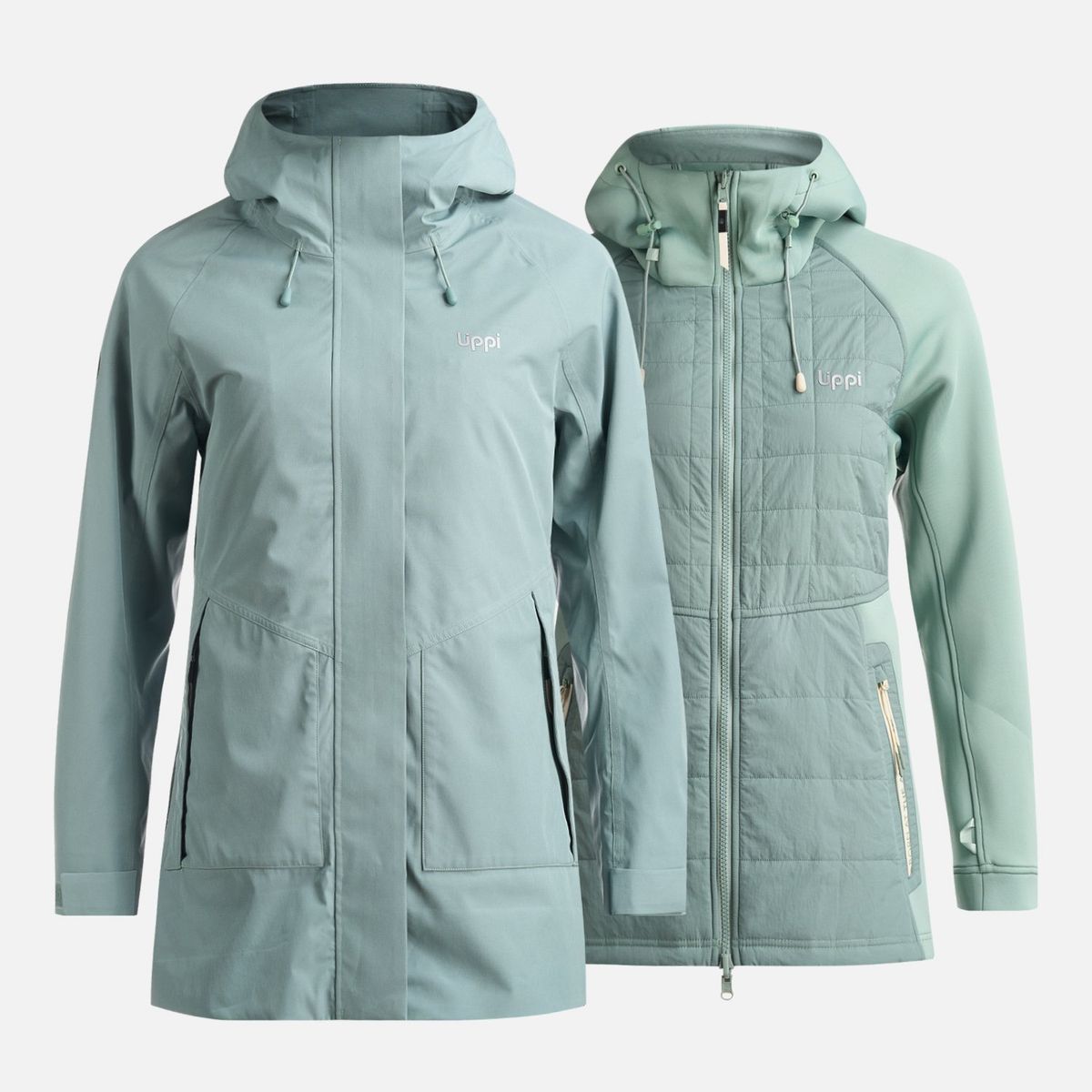 LIPPI - Chaqueta Mujer All In Fusion 3 Jacket Jade Oscuro Lippi