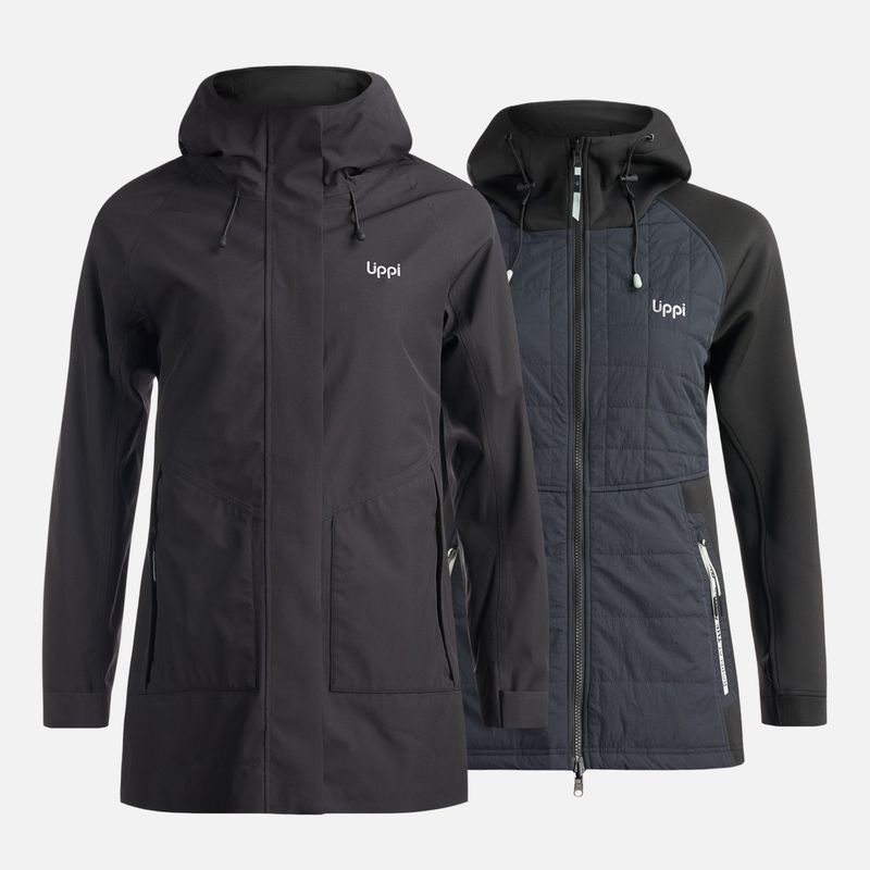 LIPPI - Chaqueta Mujer All In Fusion 3 Jacket Negro Lippi