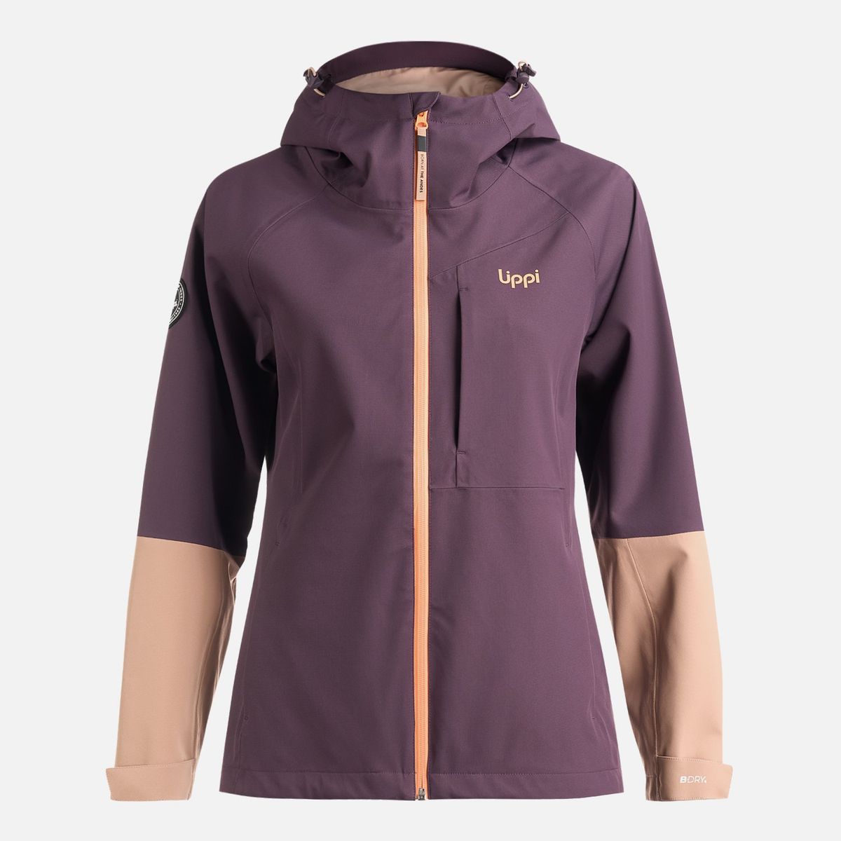 LIPPI - Chaqueta Mujer Massif B-Dry Hoody Jacket Morado Oscuro Lippi