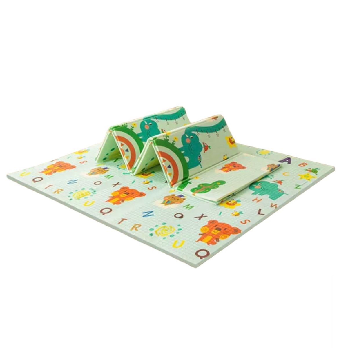 GENERICO - Alfombra Goma Eva Plegable Para Bebé / Con Bolso 150x200  Niña