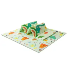 GENERICO - Alfombra Goma Eva Plegable Para Bebé / Con Bolso 150x200 Niña