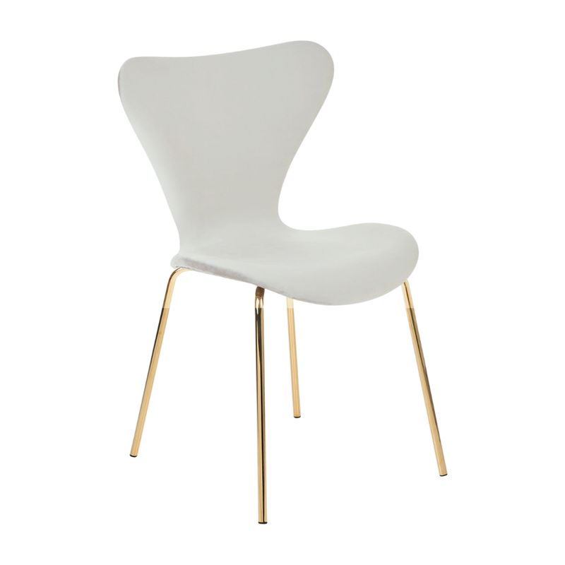 PANDALINO - Silla Fritz velvet color Chantilly Pandalino - Crema